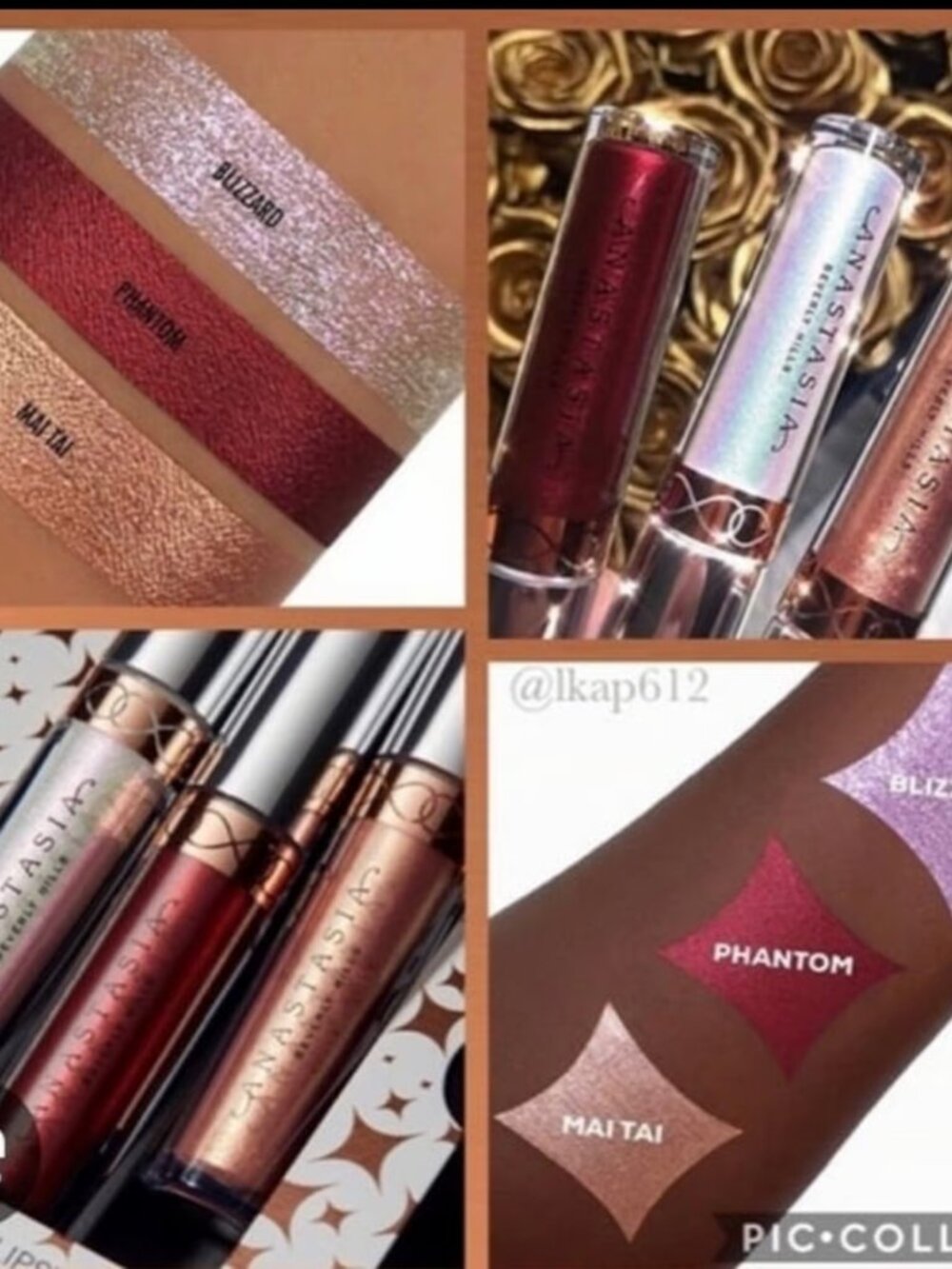 NEW **VERY RARE VAULTED** Anastasia Beverly Hills Metallic Liquid Lipstick Set